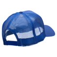 thumbnail image 4 of Guatemala Flag Patched Big Size Solid Cotton Twill High Profile Mesh Pro Style Cap - Royal XL-3XL, 4 of 5