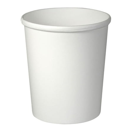 Solo Flexstyle Double Poly Paper Containers, 32 oz, White, Paper, 25/Pack, 20 Packs/Carton