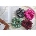 thumbnail image 5 of SHOPCREW 6 Pcs Soft Silk Satin Hair Scrunchies for Women and Girls Ponytail Holder Thick Hair Bands Ties Accessories 4.5 Inches, 5 of 8