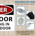 thumbnail image 4 of Danger Fire Door - No Parking in Front of Door Sign – Vinyl 7” x 10”, 4 of 7