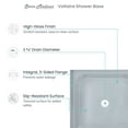 thumbnail image 4 of Voltaire 36" x 36" Single-Threshold, Center Drain, Shower Base in Grey, 4 of 8
