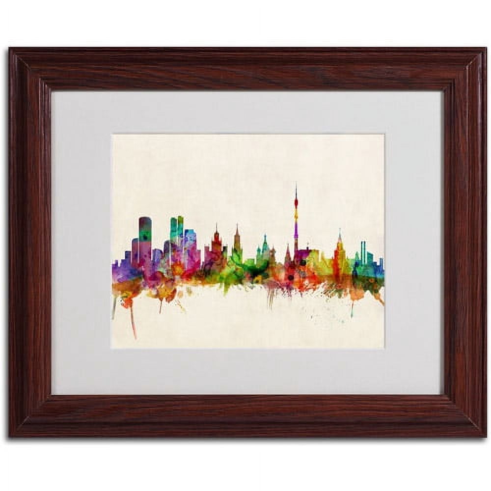 Trademark Fine Art "Moscow, Russia" Canvas Art by Michael Tompsett, Wood Frame
