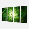 thumbnail image 2 of Feux d'Artifice Verts Fractals Rotatifs - Impression sur Toile Florale, 2 of 3