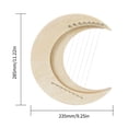 thumbnail image 4 of Arpa, 8 Notas Tecla Sol Arpa De Lira Arpa De Mandíbula Con Forma única De Luna Creciente Para Principiantes Y Músicos Experimentados, 4 of 7