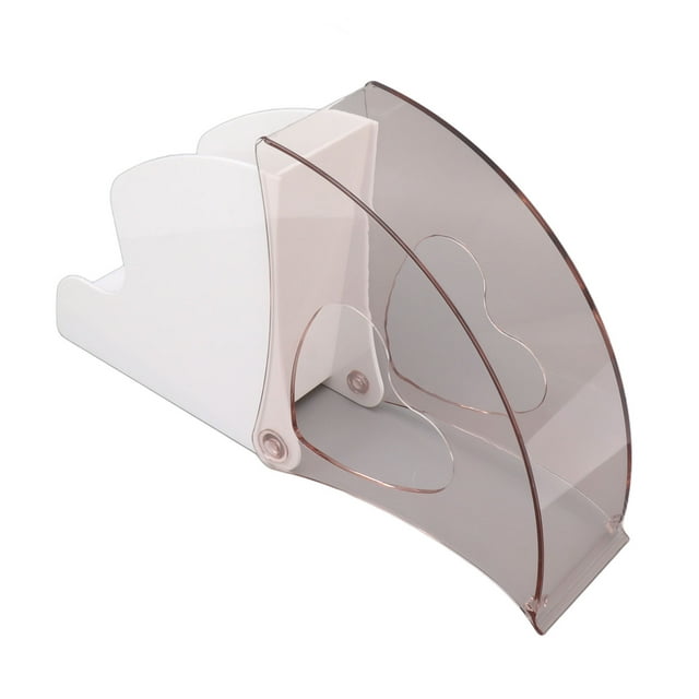 Coffee Filter Holder, Coffee Filter Paper Dispenser Rack Reusable Plastic Standing Design For Office Black,White