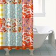 thumbnail image 4 of Pioneer Colorful Floral Shower Curtain for Bathroom Home Decor Bathtubs Waterproof Fabric Curtain with 12 Hooks 84x72in, 4 of 6