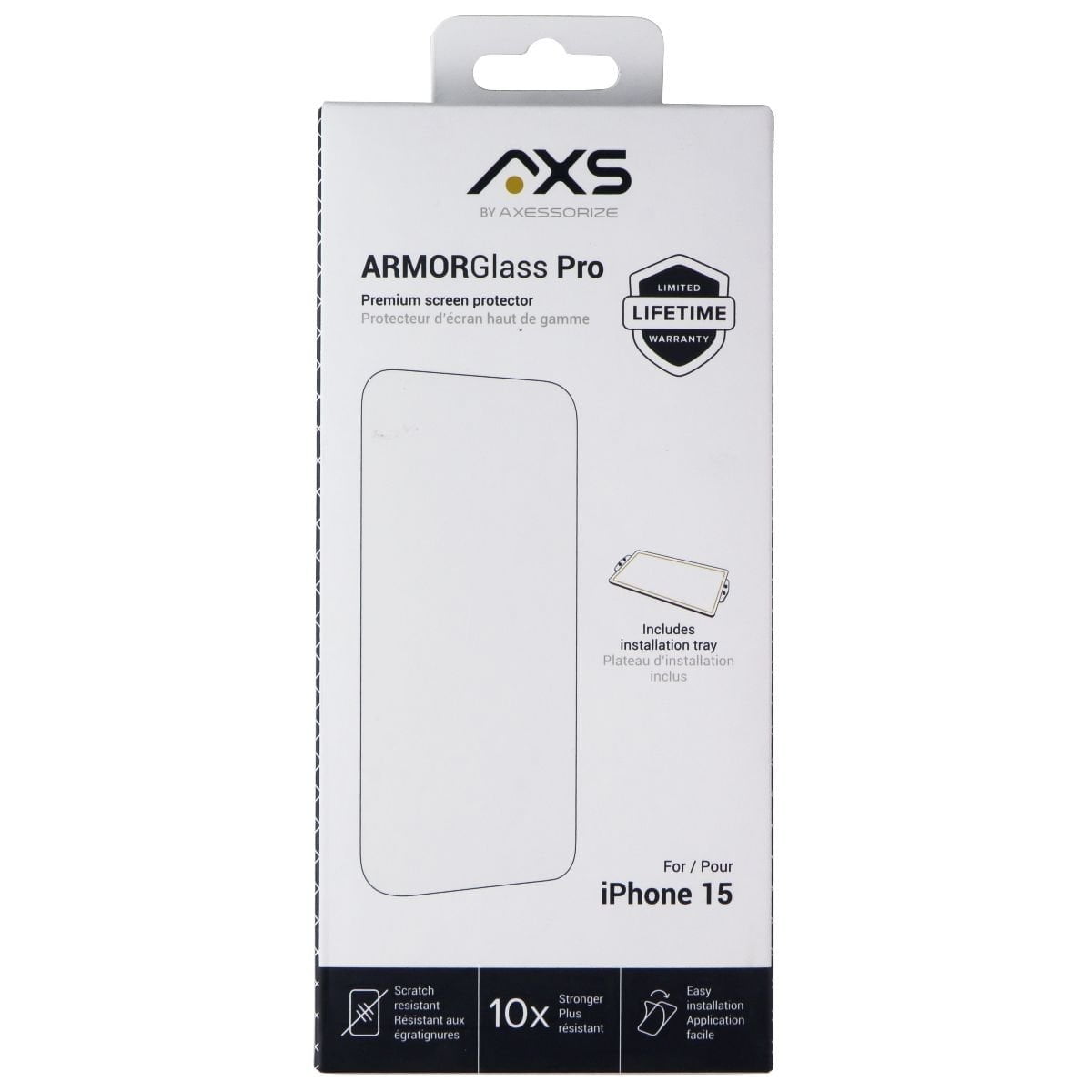 ZAGG InvisibleShield Glass Elite VisionGuard - Pellicola protettiva per Apple iPhone 13 Pro Max e iPhone 14 Plus, antimicrobica, antiurto, antigraffio, filtro luce blu