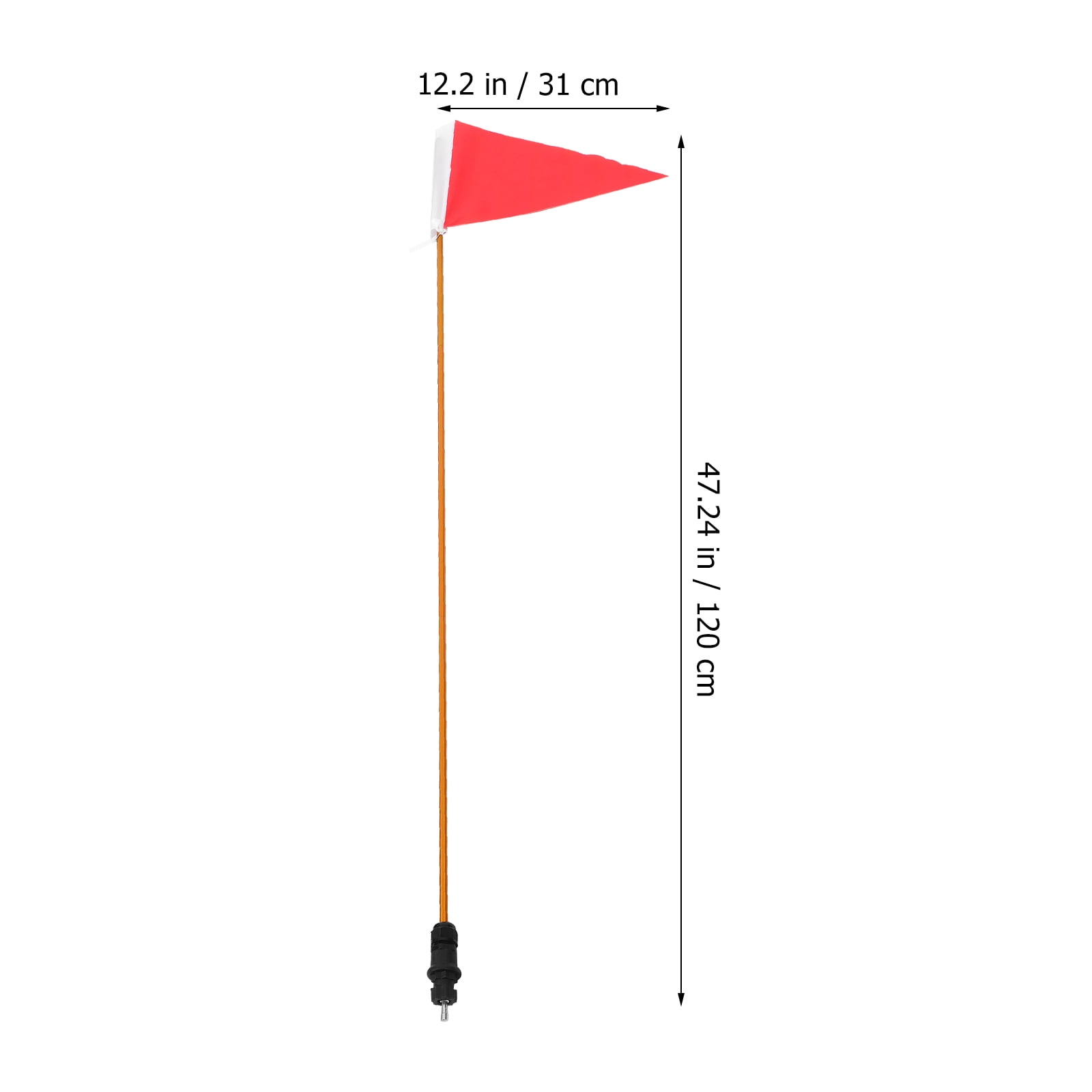 2 Sets Canoe Safety Flag Kayak Track Mounting Kit