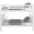 thumbnail image 3 of BEDSMART Solid Wood Full Over Full Bunk Bed | White, 3 of 7