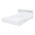 thumbnail image 1 of ACME Lit Plateforme Grand en Bois avec Rangement sous le Lit en Blanc, 1 of 6
