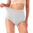 thumbnail image 2 of GEWSEY Women Shapewear Tummy Control Underwear,High Waisted Body Shaper Panties,Seamless Brief Girdle Panty for Women (Grey, L), 2 of 4