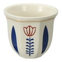 Uxcell Arabic Coffee Cup, 8.5 oz Ceramic Tea Cups Espresso Coffee Mug for Latte Cappuccino Milk Office Home Party Gifts, (White/Blue, Style B)