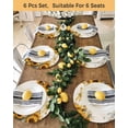thumbnail image 4 of 13 Inch Round Placemats Set of 6, Farmhouse Sunflower Non Slip Heat Insulation PP Table Mats, Vintage Daisy Butterflies Rustic Burlap Washable Place Mats for Kitchen Dining Party Table Decor, 4 of 7