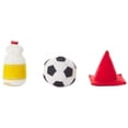 thumbnail image 3 of Hallmark Happy Go Luckys Toddler Toys, Small Stuffed Animals, Soccer Ball, Set of 3, 3 of 3
