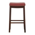 thumbnail image 5 of Home Square 2-Piece Furniture 32" Rubberwood Bar Stool Set in Red, 5 of 11