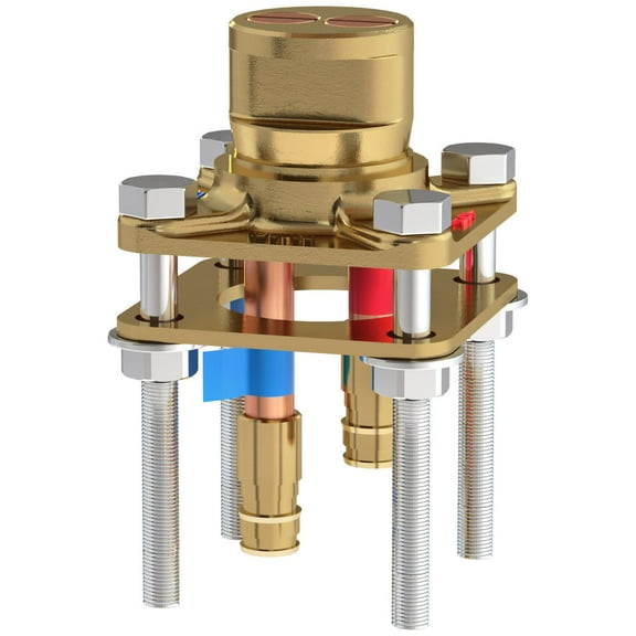 Riobel RHFS-EX Floor-mount tub filler rough, Metallic