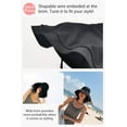 thumbnail image 4 of Gorro de pescador DRIONO de ala ancha con protección UPF50+, negro, 4 of 7