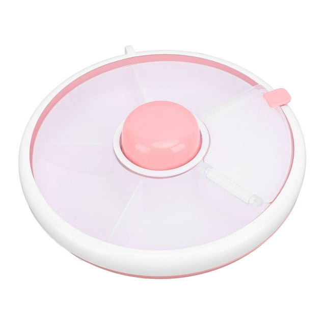 Contenedor Bocadillos Giratorios 360, Sellado Gran Capacidad Para Niños Bundial Caja Almacenamiento Frutas Con Tapa, Organizador Bocadillos Para Viajes Domésticos Para