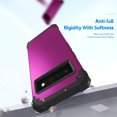 thumbnail image 4 of For Google Pixel 6 Pro Case, Slim Dual Layer 3 in 1 Heavy Duty Protection Hybrid Hard PC Soft Silicone Rugged Bumper Anti Slip Full-Body Protective Cases for Google Pixel 6 Pro 2021, Purple, 4 of 6