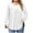 01# White, variant on Kukoosong Oversized Women's Long Sleeve Shirts Crew Neck Casual Print Blouses Basic Tunic Tops Dressy T-shirt