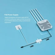 Wifi Repeater WiFi Outdoor Access Point Mesh Extender, Omni-directional Coverage AX1800M 2.4GHz+5GHz MU-MIMO and 802.3af/at active PoE & passive PoE power supply, Gigabit Port, IP67 enclosure