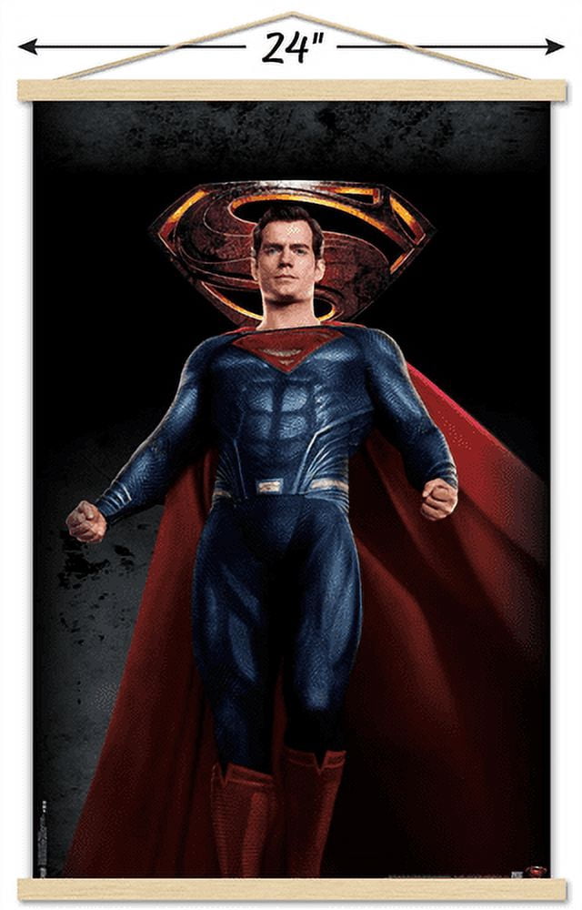 DC Comics Movie - Justice League - Superman Wall Poster with Magnetic Frame, 22.375" x 34"