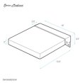 thumbnail image 2 of Avenir 14" x 13" Folding Wall-Mounted Shower Seat in Glossy White, PU Leather Padded, 2 of 6