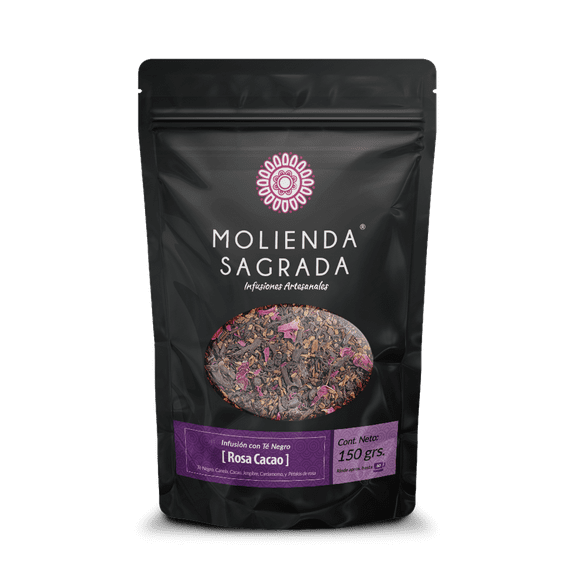 Molienda Sagrada - Té Negro Rosa Cacao 150 Gr. - 100% Natural