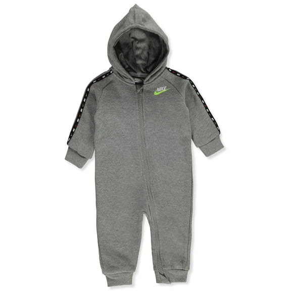Nike Baby Boys' Fleece Hooded Pram Suit Color: heather gray Size: 6 months