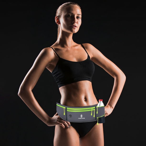 Ceinture De Course Imperméable Pour Téléphone – 3 Poches, élastique Réglable, Compatible Jusqu'à 7,2 Pouces – Pour Jogging, Vélo Et Fitness