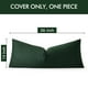 thumbnail image 4 of Funda de almohada decorativa MIULEE, 36 x 14 pulgadas, terciopelo, verde militar, 4 of 6
