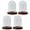 Dome Brown Base, variant on 4x Cloche Dome Vase Plants & Flowers Base for Ornament Office Dome Wood Base