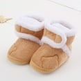 thumbnail image 3 of Dpytoraw Baby Shoes Fashion Flat Warm Cotton Boots Bag Soft Sole Toddler Booties Size 0-6 Months, 3 of 5