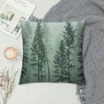 thumbnail image 2 of GOSMITH Pillow Cases Forest Green Summer Woods Evergreen Coniferous Trees Home Decorative Pillowcase Standard Pattern Throw Pillow Covers, 2 of 5
