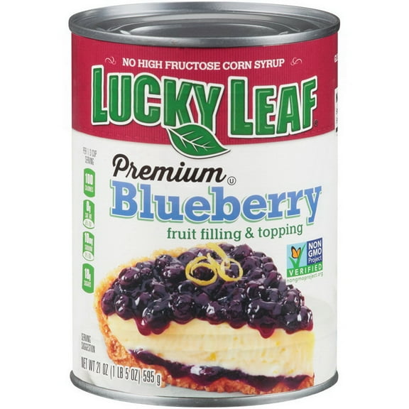 (Price/Case)Lucky Leaf Premium Blueberry Fruit Filling & Topping - 8/21Oz Cans