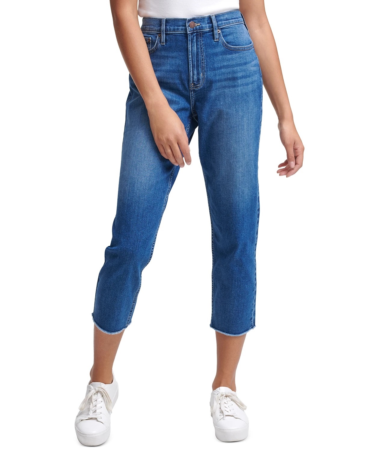 women's calvin klein straight leg jeans