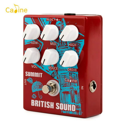 Caline CP-58 British Sound Cabinet Simulation Distortion Guitar Effect Pedal 3-Band EQ Aluminum Alloy Housing True