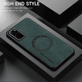 thumbnail image 2 of Allyetch Magnetic Back Case Cover for Samsung Galaxy S20 Plus, Slim Fit Back Cover PU Leather TPU Bumper Anti-Scratch Compatible with Car Mount Shockproof Phone Case for Galaxy S20 Plus, Green, 2 of 10