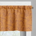 thumbnail image 3 of Ambesonne Hipster Window Valance, Abstract Swirling Stripes, 54" X 12", Marigold Purple, 3 of 5