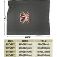 thumbnail image 3 of Walsh University Fleece Blanket, Very Soft Microfiber Flannel Blanket for Couch Warm and Cozy for All Seasons, Black, 3 of 6