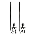 thumbnail image 1 of 2 Piezas Candelabro de Pared Portavelas Decorativo Hierro Moderno Minimalista Montaje Sencillo Adecuado para Oficina Salón Espacios Comerciales, 1 of 9
