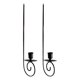 thumbnail image 1 of 2 Piezas Candelabro de Pared Porta Vela Hierro Minimalista Estética Moderna Arte Decorativo Montaje Sencillo Adecuado para Salón Oficina Consultorio, 1 of 8