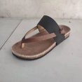 thumbnail image 4 of Sandalias de mujer, zapatos frescos de verano, zapatos de playa, sandalias de pellizco de estilo romano de tacón plano Wmkox8yii hj789, 4 of 6
