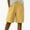 Yellow, variant on Coerni Girls Knee Length Shorts High Waisted Kids Joggers Shorts Summer Drawstring Elastic Waist Plain Baggy Pants Pockets