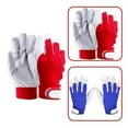 thumbnail image 4 of Welding Gloves Safety Protect Anti-Static Heat Shield Soft Pigskin Elastic Knitted Work ,Easy to Use, 4 of 5