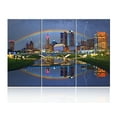 thumbnail image 1 of TISHIRON 3PCS Framed Canvas Wall Art Set,42"x28" Ohio Photographic Panorama Canvas Art Decor, 1 of 7