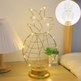 thumbnail image 1 of Iron Decorative Lamp, Battery Powered Iron Decorative Lamp Table Lamp, Warm LED Lamp Winding Iron Decorative Lamp Birthday Christmas Valentine's Day New, 1 of 6