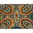 thumbnail image 2 of Adolf Wölfli 18x15 Black Ornate Wood Framed Double Matted Museum Art Print Titled - Skt. Adolf, - Ring - Hall (1922), 2 of 5