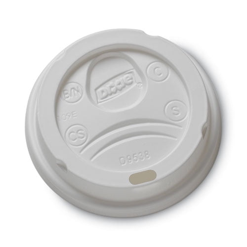 Drink-Thru Lid, Fits 8 oz Hot Cups, Plastic, White, 1,000/Carton | Bundle of 2