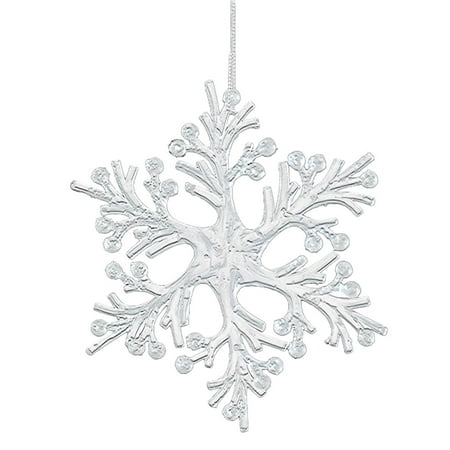 

Foaenda Acrylic Christmas Tree Pendant Decor | Clear Snowflake Elk Angel Hanging Ornaments with 10 Styles | Durable Crystal Holiday Party Charm for Home Living Room